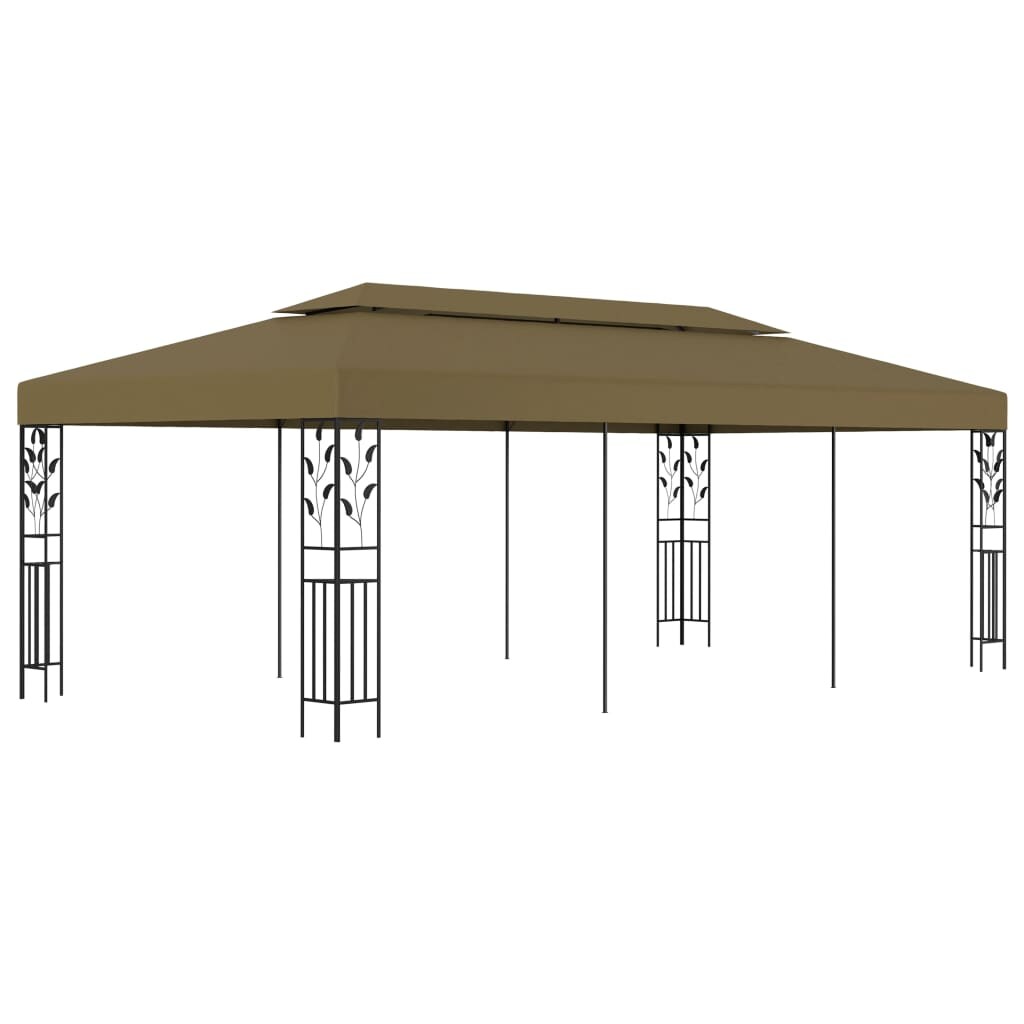 vidaXL Pavillon 6x3 m Taupe 180 g/m² Image