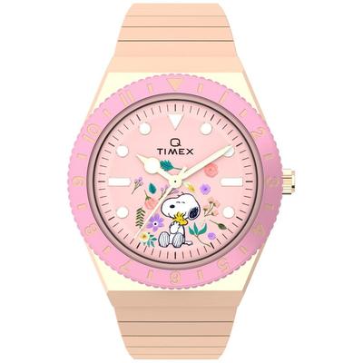 Quartz Analog Stainless Steel Watch - Pink - Timex Watches