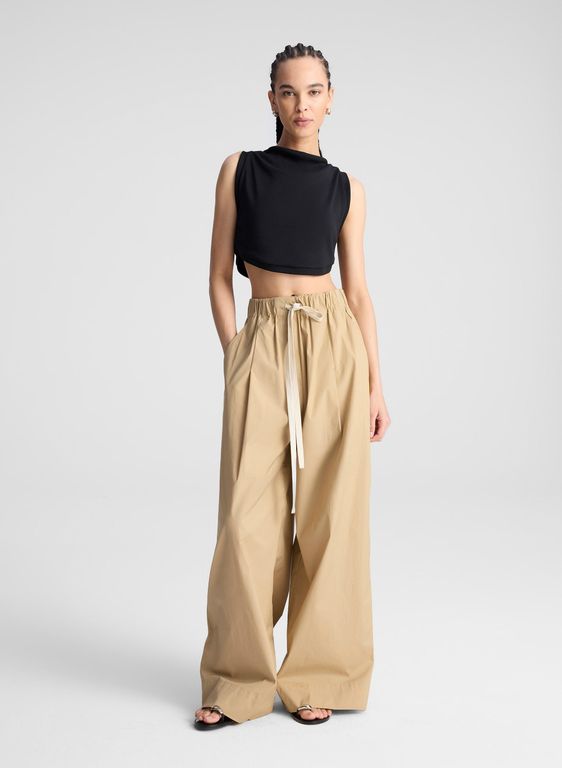 Jones Wide Leg Cotton Pant - Natural - A.L.C. Jumpsuits
