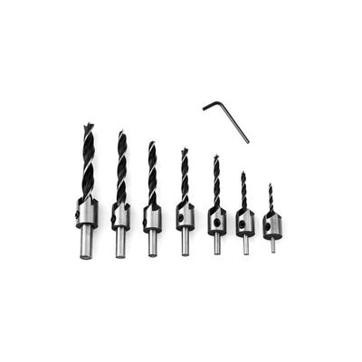 7-teiliger Holzbohrer mit HSS-Senker, Zimmerei-Reibahlen, Kernbohren, Fasen-Senkbohrer mit Senker Image