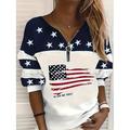 Sweatshirts zippés pour femmes graphiques rayés géométriques mode active décontractée à manches longues col rond tops réguliers vêtements de rue imprimé quotidien blanc printemps automne hiver
