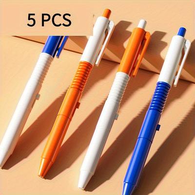 TEMU 5 Pens That Spray Water, Random Colors, Round Ballpoint Pens, Prank Gel Pens, April Fools' Day Gifts, Funny Joke Pens, Student Pens Image