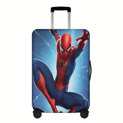 TEMU 1pc Spiderman Patterned Luggage Cover Scratch And Protective Case Double-sided Printing Suitable For Business Travel And Easy To Clean No Luggage Included Image