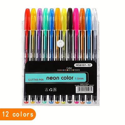 TEMU Gel Pens (no Duplicates) Set For Adult Coloring Books Drawing With Case, Coloring, Graffiti Handbook Color, Drawing, Painting Image