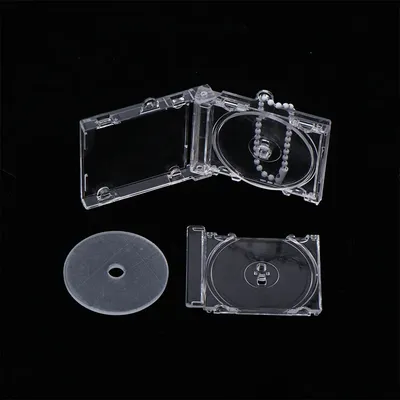 1Pc DIY Blank Album Mini CD Case Keychain Peripheral Commemorative CD Player Shaped Key Pendant For Backpack Hanging Decoration