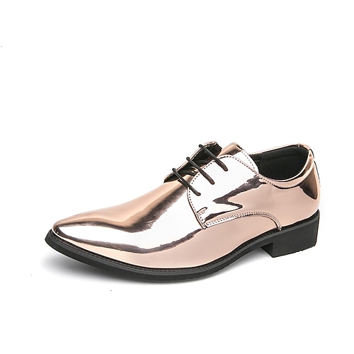 grüne Lackleder-Schnürschuhe für Herren – glänzende Abendschuhe mit poliertem Finish, ideal für Hochzeiten und Abendveranstaltungen Image