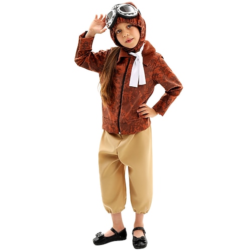 Buchwoche 2026 Karnevalskostüm MINT-Tag Pilot Karneval Kleid Outfits Kostüm Cosplay Kinder Jungen Mädchen Halloween Karneval Leistung Pädagogisches Ankleiden Verkleidung für Schulveranstaltungen Image