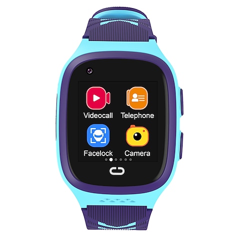 iMosi LT31 Smartwatch 1.4 Zoll 4G LTE Mobilfunk-Smartwatch Bluetooth Wecker Kalender Kompatibel mit Null Kinder GPS Freisprechanrufe mit Kamera IP 67 40mm Uhrengehäuse