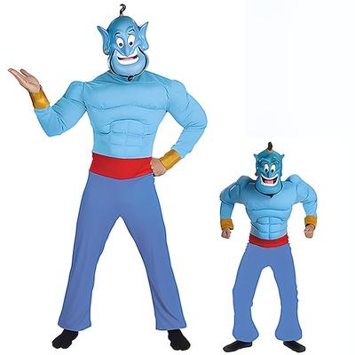 Aladdin Märchen Genie Outfits Kostüm Märchenfiguren Cosplay Film Cosplay for Jungen Kinder Halloween Leistung Pädagogisches Ankleiden Verkleidung für Schulveranstaltungen Image