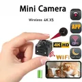 Telecamera wireless 4K Mini WiFi IP/AP Monitor remoto Batteria ricaricabile Rilevazione movimento