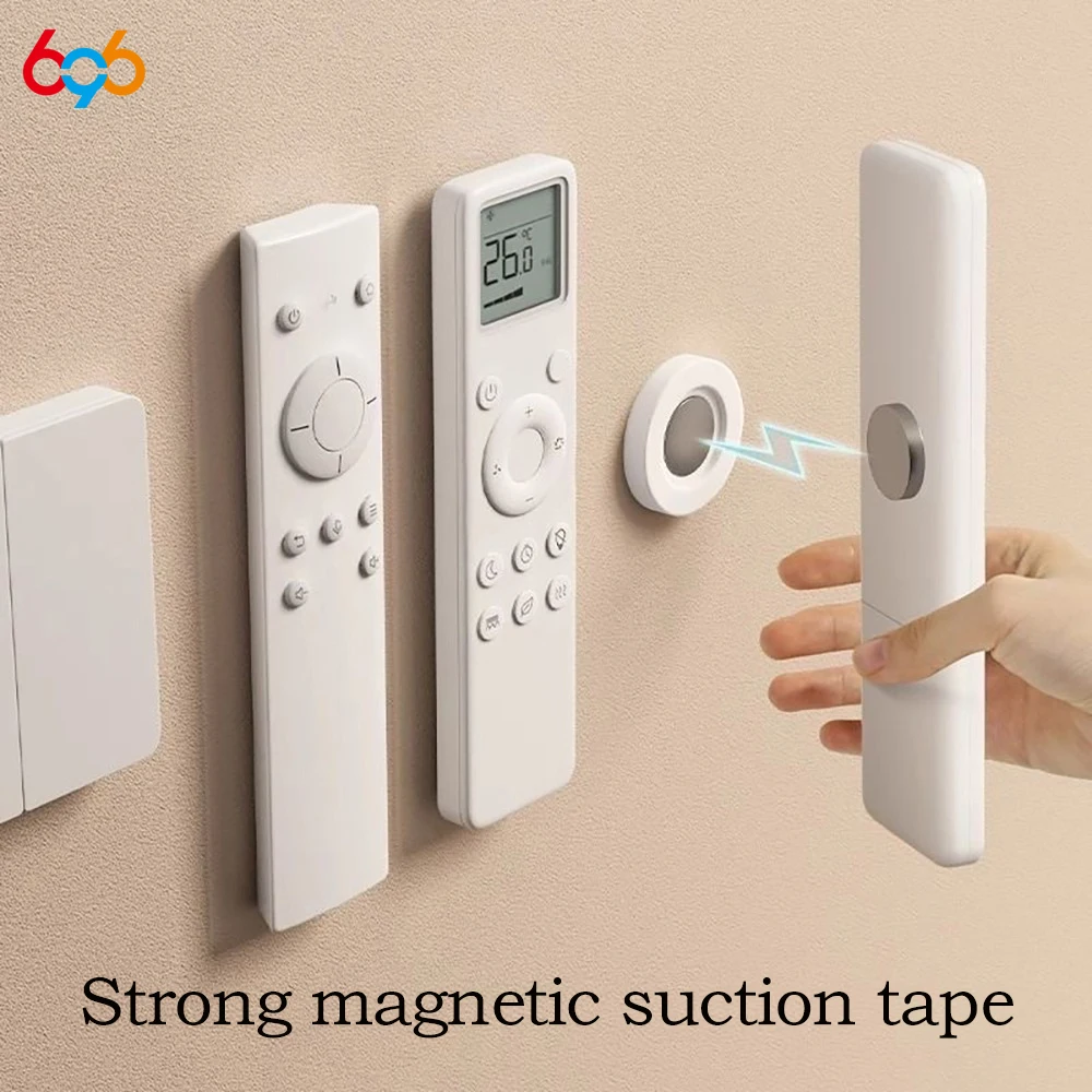 Neue Lagerung Kleine Magnetische Paster Fernbedienung Halter Wand Halterung Klebstoff Fernbedienung Halter TV Fernbedienung Halterung Haushalt Image
