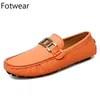 Mode Fahren Müßiggänger Männer Große Größe Unisex Slip auf Wohnungen Faul Schuhe Leder Hochzeit Party Männer Mokassins Atmungs Casual Schuhe