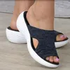 Mode Sommer Frau Sandalen Schuhe Keil Frauen Schuh Weiche frauen Sandalen Rutsche Party Alias Mujer