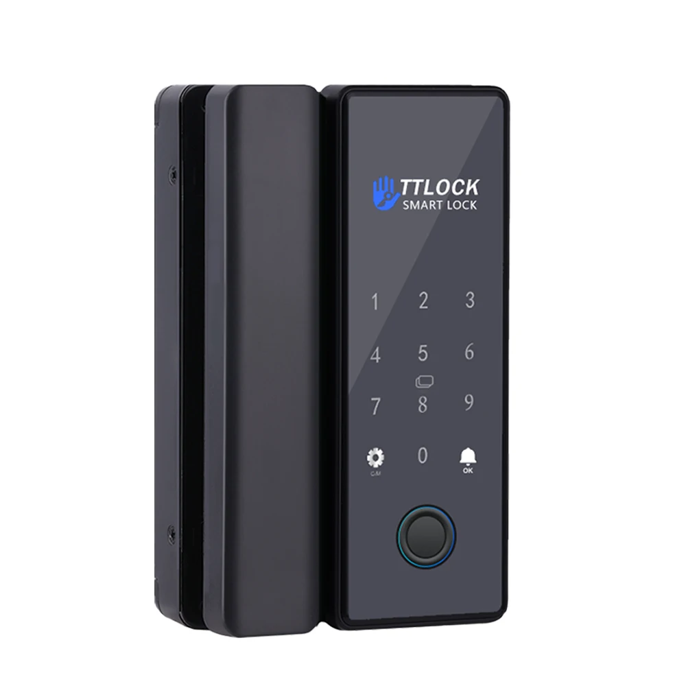 TTLOCK App Bluetooth Smart Glas Türschloss Fern Entsperren Temporäre Code Fingerabdruck RFID IC Karte Passwort + G2 Gateway Für WIFI Image