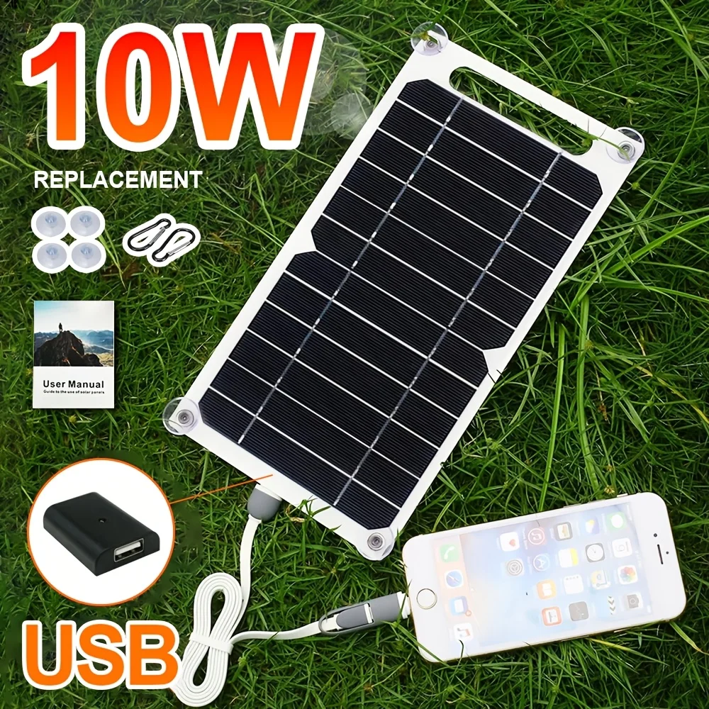Tragbare Solar Panel USB Panel Faltbare Outdoor Sonne Camping 5V Power Bank Für iPhone Ladegerät Handy Panels Kit batterie Image