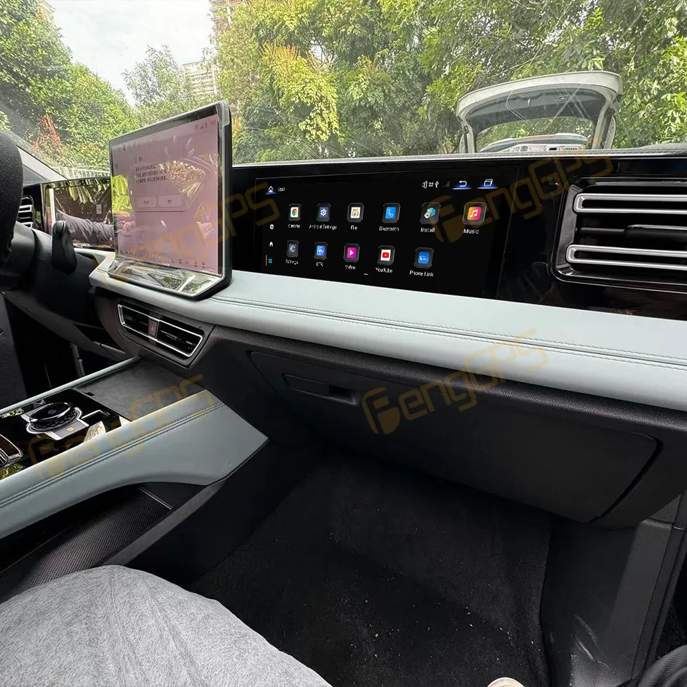 Auto Radio Copilot Bildschirm Für Volkswagen Tiguan L 2024 + GPS Multimedia Player Android Carplay Unterhaltung Passagier Panel Image