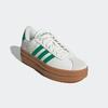 Sneaker ADIDAS SPORTSWEAR "VL COURT BOLD", Gr. 40,5, core weiß, court grün, gold metallic, Leder, Synthetik, sportlich, Schuhe, Design auf den Spuren des adidas Gazelle Bold, Topseller