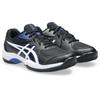 Tennisschuh ASICS "GEL-GAME GS CLAY/OC", Gr. 36, schwarz-weiß (schwarz, weiß), Synthetik, sportlich, Schuhe, All-Courtschuhe für alle Untergründe