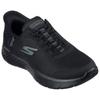 Slip-On Sneaker SKECHERS "GO WALK FLEX-GRAND ENTRY", Damen, Gr. 42, schwarz (schwarz, uni), Textil, unifarben, sportlich, Schuhe, Slipper mit Slip-ins zum Schlupfen, Topseller