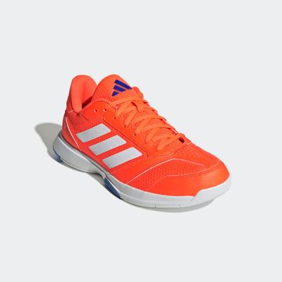Hallenschuh ADIDAS PERFORMANCE "LIGRA 8 INDOOR", Gr. 44,5, cloud weiß, cloud weiß, bright royal, Textil, Synthetik, sportlich, Schuhe Image