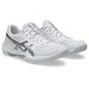 Hallenschuh ASICS "GEL-ROCKET 12", Gr. 42,5, weiß (weiß, pure silber), Synthetik, sportlich, Schuhe