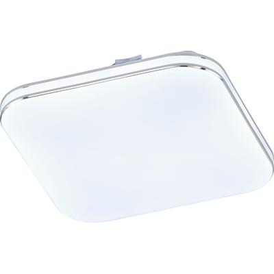 FISCHER & HONSEL LED Deckenleuchte "Porto", weiß (weiß, chromfarben, gr. 34 x 34 cm), B:34cm L:34cm, Lampen Image