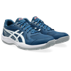 Hallenschuh ASICS "UPCOURT 6", Gr. 49, mako blau, weiß, Synthetik, sportlich, Schuhe, für Hallensport