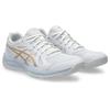 Hallenschuh ASICS "UPCOURT 6", Gr. 40,5, weiß, champagne, Synthetik, sportlich, Schuhe, für Hallensport