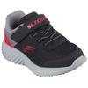 Sneaker SKECHERS "Bounder - Trekzic", Kinder, Gr. 25, schwarz (schwarz, rot), Lederimitat, sportlich, Schuhe, Freizeitschuh, Klettschuh, Schnürschuh mit Komfort-Innensohle