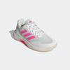 Tennisschuh ADIDAS PERFORMANCE "GAMECOURT 2.0", Gr. 41, core weiß, lucid pink, core schwarz, Textil, Synthetik, sportlich, Schuhe, geeignet für Hartplatz und Sandplatz
