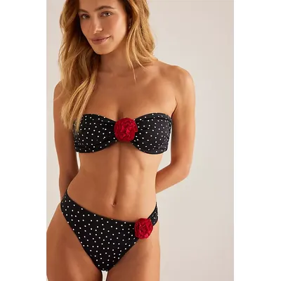 Away That Day Acapulco Rose Bandeau Bikini Top