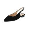 Ballerina PETER KAISER "Peter Kaiser Ballerinas Veloursleder", Damen, Gr. 40,5, schwarz, Veloursleder, elegant, Schuhe