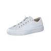 Schnürschuh PAUL GREEN "Paul Green Sneaker Glattleder", Damen, Gr. 40,5, weiß (weiß, silber), Glattleder, casual, Schuhe