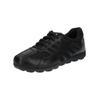 Sneaker GEOX "Geox Sneaker Leder/Mesh", Herren, Gr. 42, schwarz (schwarz, schwarz), Leder, Textil, casual, Schuhe