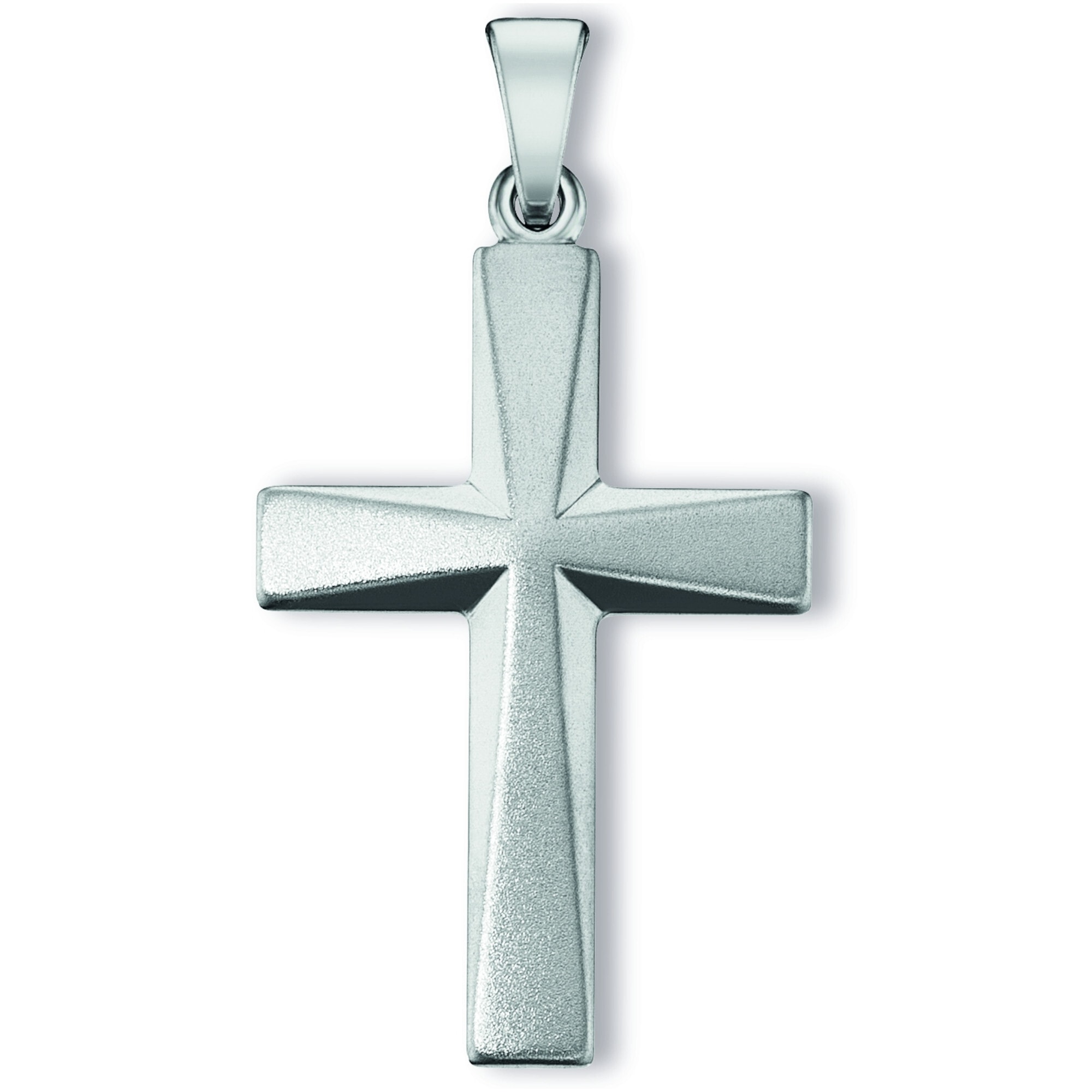 Kreuzkette ONE ELEMENT "Halskette - Kreuzkette mit Kreuz Anhänger aus 925 Silber", silber, Halsketten, Damen, Silber 925 (Sterlingsilber), stufenlos verstellbare Halskette bis 45 cm Image