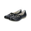 Riemchenballerina JOSEF SEIBEL "Josef Seibel Ballerinas Leder", Damen, Gr. 37, blau (ocean), Leder, casual, Schuhe