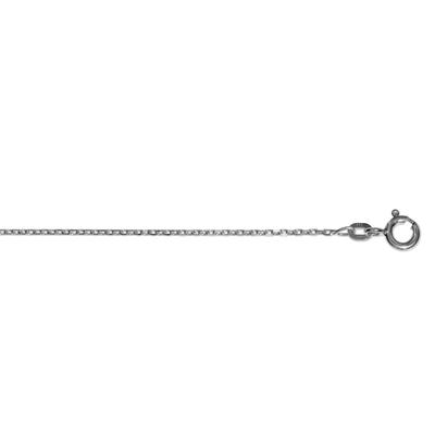 Goldkette ONE ELEMENT "Halskette Rundankerkette aus 333 Weißgold Ø 1,3 mm" Gr. 42, silber, Halsketten, Damen, 42, Weißgold 333-Gold, Weißgold 333, Gold, ein ausdrucksstarkes Schmuckstück für jeden Anlass Image