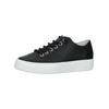 Schnürschuh PAUL GREEN "Paul Green Sneaker Leder", Damen, Gr. 37,5, schwarz (schwarz, weiß), Leder, casual, Schuhe