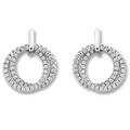 Paar Ohrhänger ONE ELEMENT "Zirkonia Kreise Ohrringe Ohrstecker aus 925 Silber", silber, Ohrringe, Damen, Damen, Silber 925 (Sterlingsilber), glänzender Blickfang – ideal als Geschenkidee