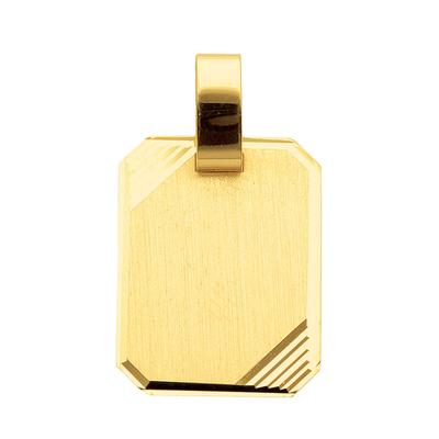 Ketten-Anhänger ADELIA´S "585 Gold Gravurplatte Anhänger", gold, Schmuckanhänger, Damen, Gold, Goldschmuck für Damen Image