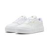 Sneaker PUMA "PUMA Cali Court Leather Sneakers Damen", Gr. 38, weiß lila frost lila, Obermaterial: Leder; Futter: Textil; Laufsohle: Gummi, Schuhe