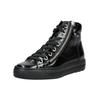 Sneaker PAUL GREEN "Paul Green Sneaker Glattleder", Damen, Gr. 38,5, schwarz, Glattleder, casual, Schuhe