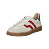 Sneaker GANT "Gant Sneaker Leder", Damen, Gr. 39, rot (weiß, rot), Leder, casual, Schuhe