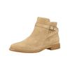 Stiefelette PAUL GREEN "Paul Green Stiefelette Veloursleder", Damen, Gr. 39, beige, Veloursleder, casual, Schuhe