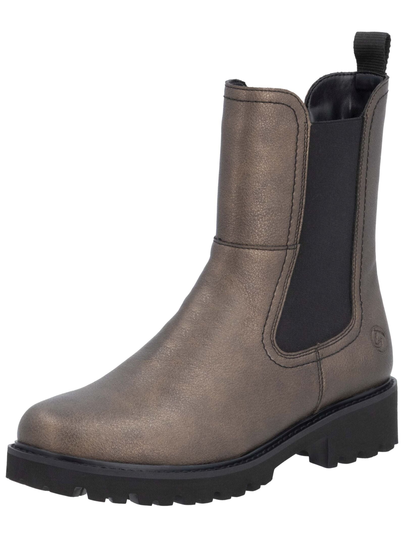 Stiefelette REMONTE "Remonte Stiefelette Leder/Textil", Damen, Gr. 40, braun (bronze), Leder, Textil, Schuhe Stiefelette