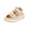 Keilsandalette STEVE MADDEN "STEVE MADDEN Sandalen Lederimitat/Textil", Damen, Gr. 40, beige (natural), Lederimitat, Textil, casual, Schuhe