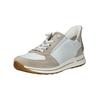 Sneaker ARA "Ara Sneaker Veloursleder", Damen, Gr. 42,5, weiß (weiß, beige), Veloursleder, casual, Schuhe