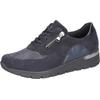 Schnürschuh WALDLÄUFER "K-RAMONA", Damen, Gr. 8 (42), blau (nachtblau), Veloursleder, Textil, Nubukleder, unifarben, sportlich, Schuhe, Komfortschuh, Bequemschuh Sneaker in extrabreiter K-Weite, Orthotritt