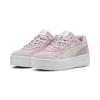Sneaker PUMA "Court Lally Skye Suede Sneakers Damen", Gr. 39, rose mauve weiß pink, Obermaterial: Leder, Synthetik; Futter: Textil; Innensohle: Textil; Laufsohle: Gummi, Schuhe