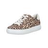 Sneaker PETER KAISER "Peter Kaiser Sneaker Leder", Damen, Gr. 38,5, braun (leopard), Leder, casual, Schuhe